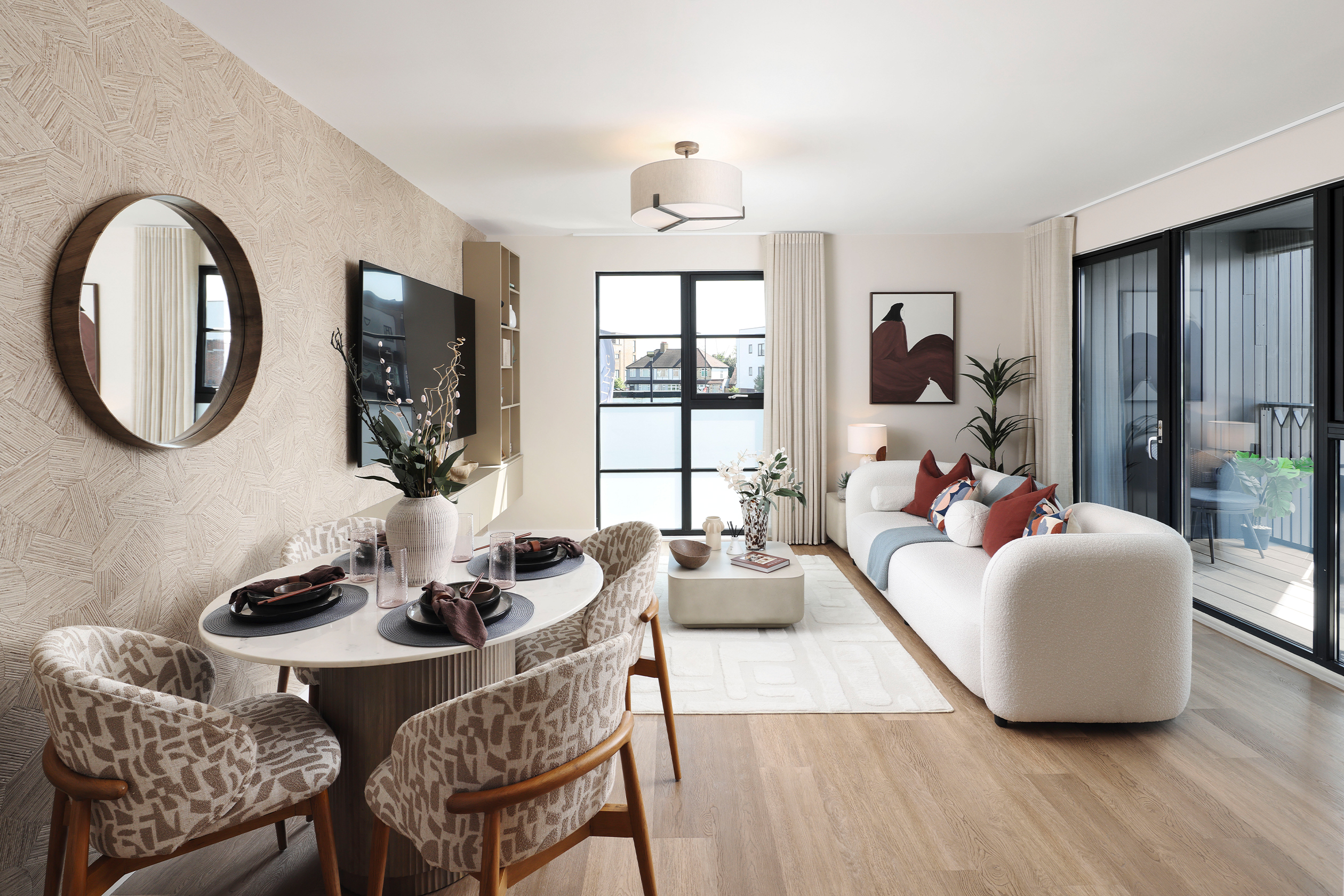 lounge and dining area